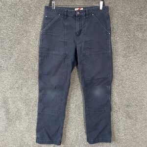 Best Made Co. Pants Mens 34x28 Blue Canvas Workwear Chino‎ Stretch Double Knee